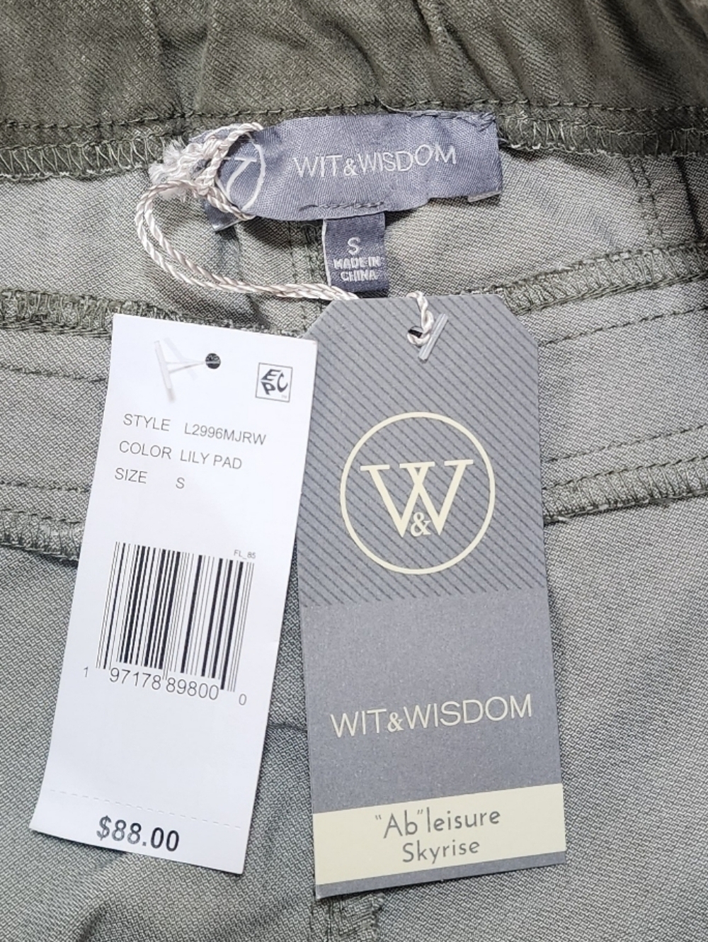 Wit & Wisdom Wide-Leg Velvety Pants Pull On Glider Side Panel Skyrise Ab Leisure - Picture 3 of 12